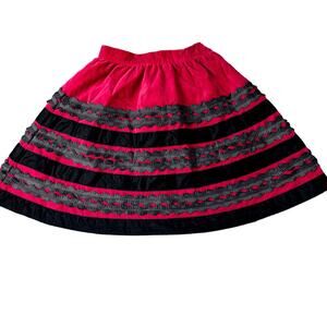 The Children’s Place Velvet Lace Holiday Skirt Girls Size 6 Christmas Occasion